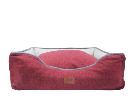 Lepus Mia Premium Yıkanabilir Tek Fonksiyonlu 45x60 cm Simit Kedi Yatağı Bordo