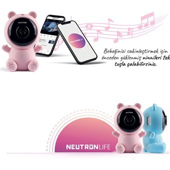 Neutron Hareket Sensörlü Gece Görüşlü Kablosuz Full HD IP Bebek Kamerası