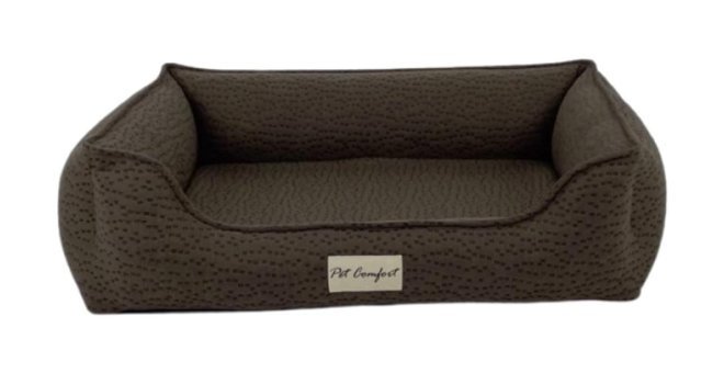 Pet Comfort Bravo Siena Yıkanabilir Tek Fonksiyonlu 60x75 cm Simit Kedi Yatağı Kahverengi