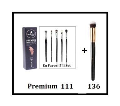 Nascita Pro Favori 6'lı Allık Eyeliner Far Makyaj Fırçası Seti