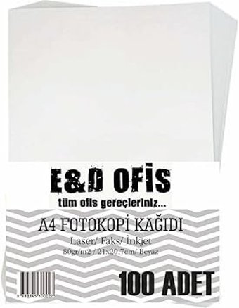 Brunnen 102100750 A3 80 gr 50 Yaprak Çizgili 1 Top Beyaz Şirket Kağıdı/Hukuk Kağıdı