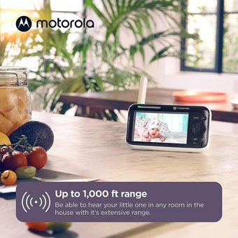 Motorola PIP1500 Hareket Sensörlü Gece Görüşlü Dijital 5 inç Ekranlı Kablosuz HD IP Bebek Kamerası