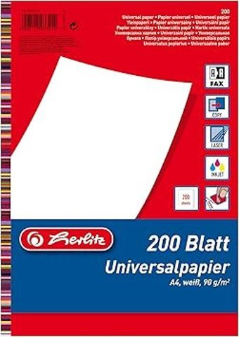 Paperandpicture A4 29.6 gr 20 Yaprak Desenli 1 Top Çok Renkli Mektup Kağıdı
