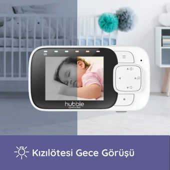 Hubble HBL10 Hareket Sensörlü Gece Görüşlü Dijital Ekranlı Kablosuz Full HD IP Bebek Kamerası