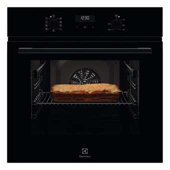 Electrolux EOF5C50BZ SurroundCook 65 lt A Enerji Sınıfı Analog Ocaksız Tam Boy Ankastre Fırın Siyah