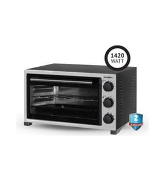 Kumtel KF-5320-A0F 35 lt A++ Enerji Sınıfı Analog Ocaksız Yarım Boy Solo Fırın Siyah