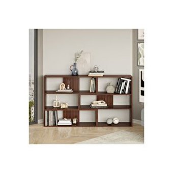 Le Moduler Aruba 6 Bölmeli 6 Raflı Suntalam 165x89x30 cm Kahverengi