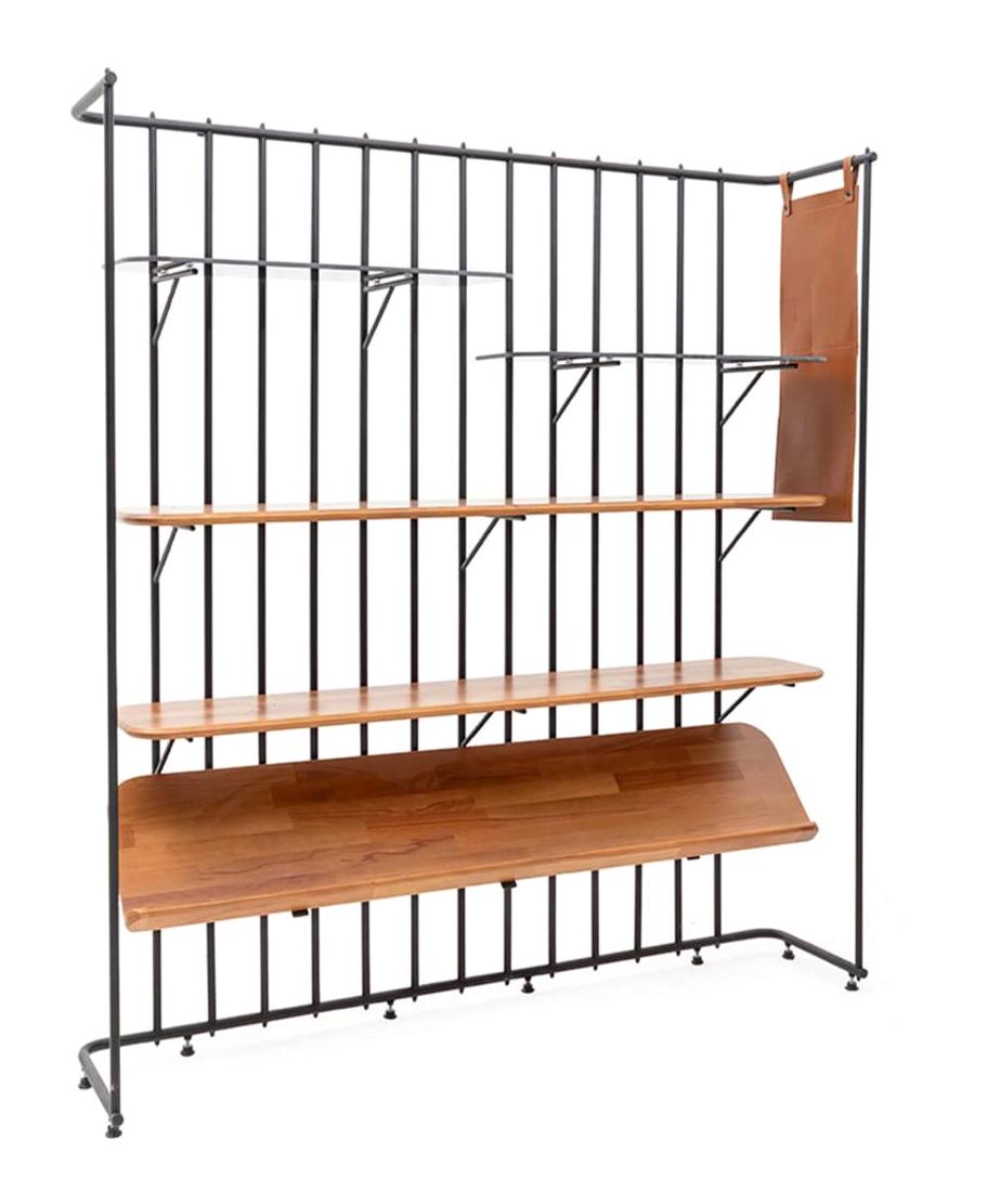 Rehome Pars 5 Raflı Ahşap 150x153x32 cm Taba