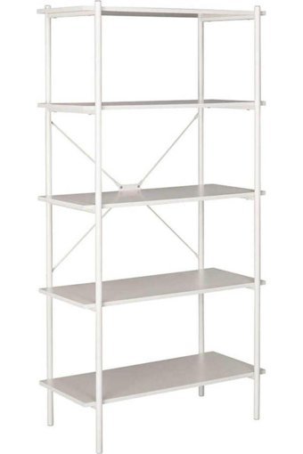Adore Mobilya Retro 5 Raflı Metal 80x163x40 cm Vizon