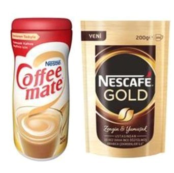 Nescafe Gold Paket Granül Kahve 200 gr + Nestle Coffee Mate 200 gr