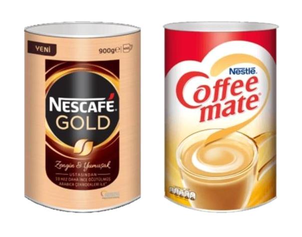 Nescafe Gold Teneke Granül Kahve 900 gr + Nestle Coffee Mate 2 kg