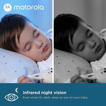 Motorola VM36XL Hareket Sensörlü Gece Görüşlü Dijital 5 inç Ekranlı Kablosuz Bebek Kamerası