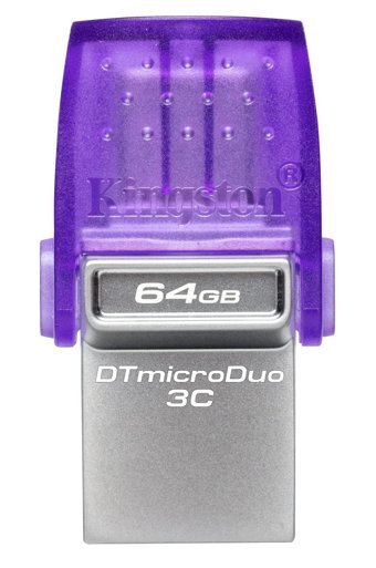 Kingston DTDUO3CG3 USB 3.2 Gen 1 Type A-Type C 64 GB Flash Bellek Mor