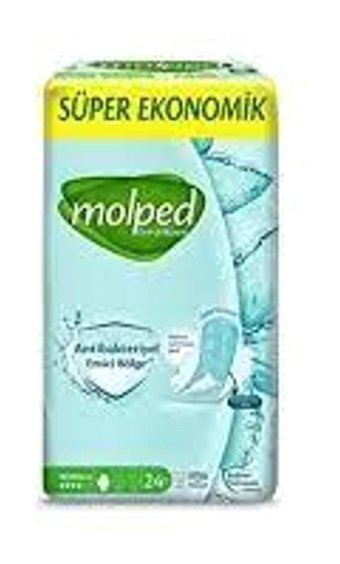 Molped Extra Hijyen Antibakteriyel İnce 24'lü Hijyenik Ped 4 Adet