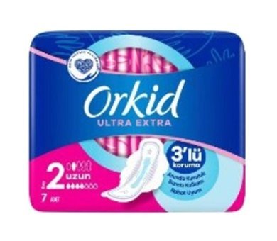 Orkid Ultra Extra No:2 Ultra İnce 7'li Hijyenik Ped