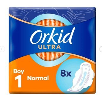 Orkid Ultra Extra No:1 Ultra İnce 8'li Hijyenik Ped