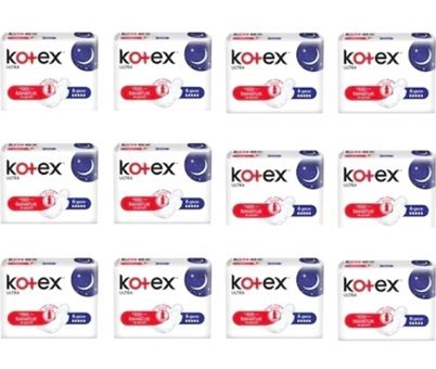Kotex Ultra Gece Ultra İnce 6'lı Hijyenik Ped 12 Adet
