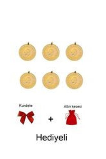 Kulplu Eski Tarih 6'lı Çeyrek Altın