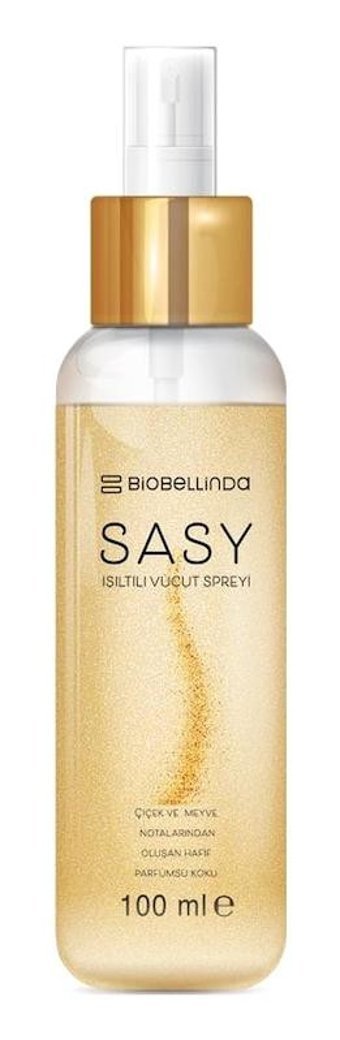 Biobellinda Sasy Simli Nemlendirici Kadın Vücut Spreyi 100 ml