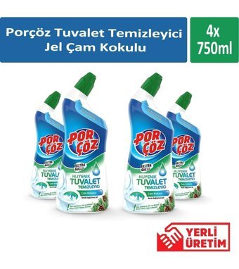 Porçöz Tuvalet Temizleyici 4x750 ml