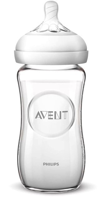 Philips Avent Natural Cam Gaz Yapmayan Antikolik Yenidoğan Yavaş Akışlı 1+ Ay Şeffaf Biberon 240 ml