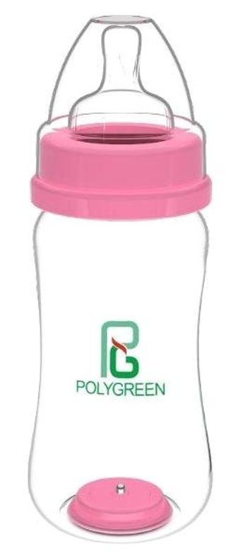 Polygreen 3020 Polipropilen 3+ Ay Pembe Biberon 270 ml