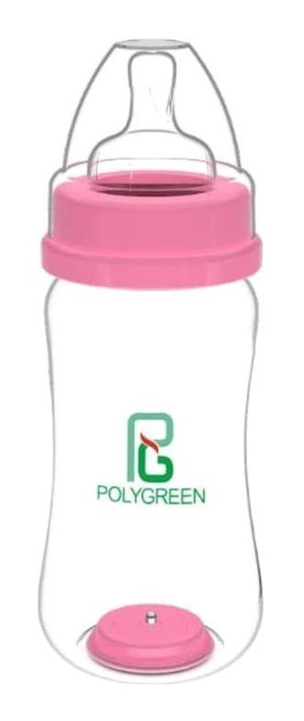 Polygreen 3020 Polipropilen 3+ Ay Pembe Biberon 270 ml