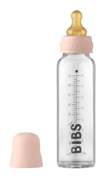 Bibs Baby Bottle Cam Gaz Yapmayan Antikolik Yenidoğan Yavaş Akışlı 0+ Ay Pembe Biberon 225 ml