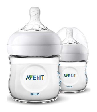 Philips SCF030/27 Polipropilen Gaz Yapmayan Antikolik Yenidoğan Yavaş Akışlı 1+ Ay Şeffaf Biberon Seti 2x125 ml