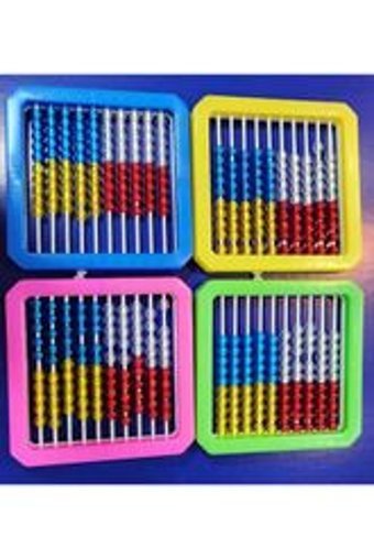 Cıvıltı Ayaklı Raylı Plastik Abaküs
