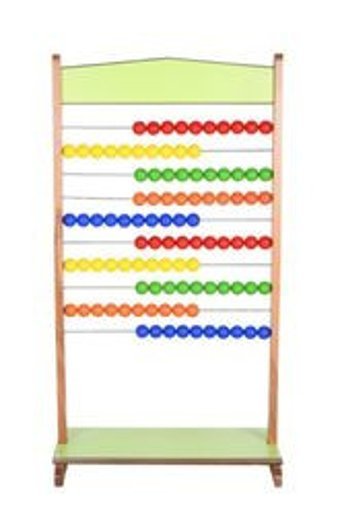 Edutoys Ayaklı Raylı Ahşap Abaküs
