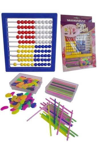 Skycott Ayaklı Raylı Plastik Abaküs