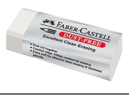 Faber Castell 187120 Büyük Boy Beyaz Silgi