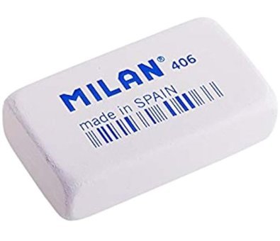 Milan 406 Büyük Boy Beyaz Silgi