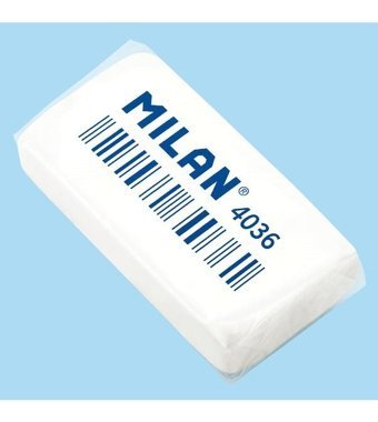 Milan Flexible Synthetic 4036 Orta Boy Beyaz Silgi