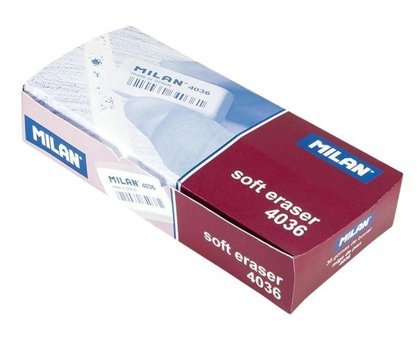 Milan Flexible Synthetic 4036 Orta Boy Beyaz Silgi