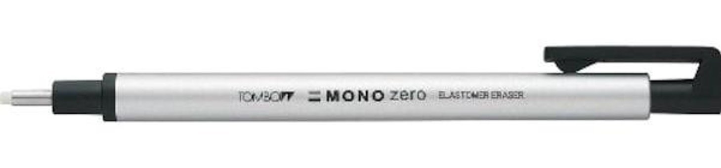 Tombow Mono Zero Orta Boy Gümüş Silgi