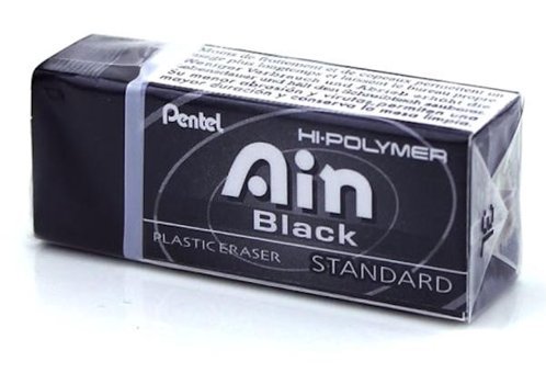 Pentel Ain Orta Boy Siyah Silgi