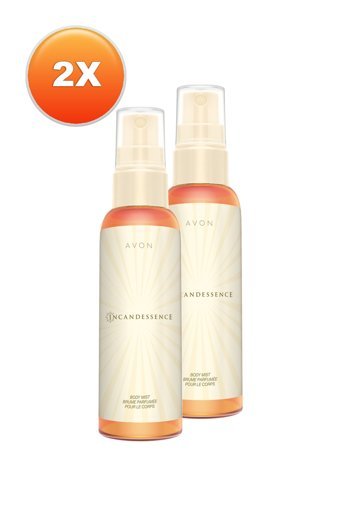 Avon Incandessence Yasemin-Orkide-Vaniya-Zambak-Zencefil Kadın Vücut Spreyi 2x100 ml