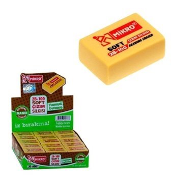 Mikro 2B-100 Küçük Boy Sarı Silgi