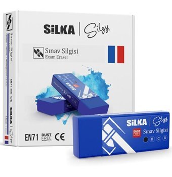 Silka ART-8 Orta Boy Lacivert Sınav Silgi