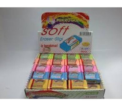 Mikro Gold Soft Orta Boy Çok Renkli Silgi