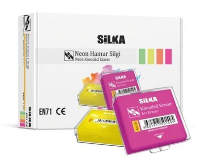 Silka ART-26R Orta Boy Çok Renkli Hamur Silgi