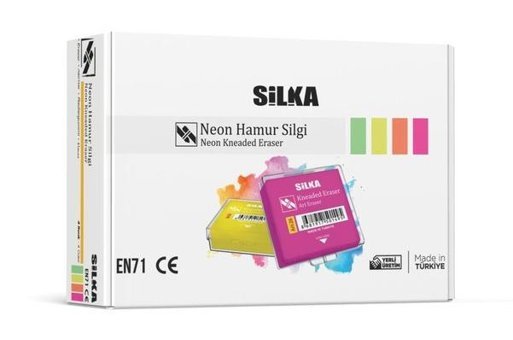 Silka ART-26R Orta Boy Çok Renkli Hamur Silgi