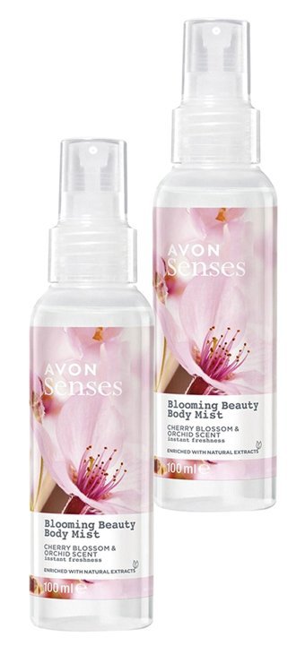 Avon Blooming Beauty Kiraz Çiçeği-Orkide Kadın Vücut Spreyi 2x100 ml
