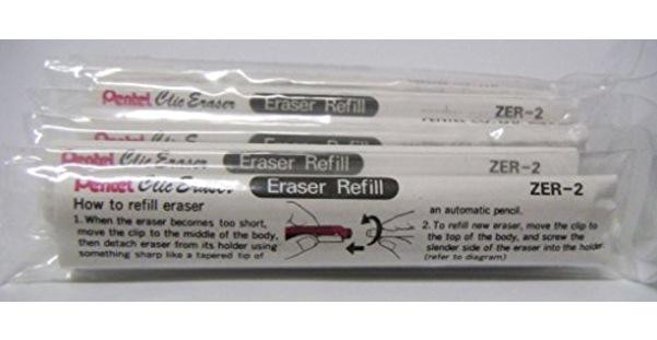 Pentel Click ZER2 Orta Boy Beyaz Silgi