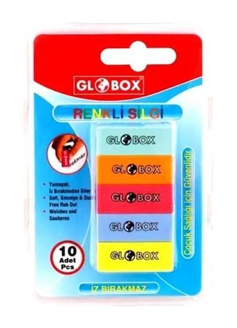 Globox Orta Boy Çok Renkli Silgi