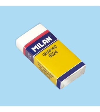 Milan Graphic 6024 Orta Boy Beyaz Silgi