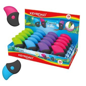 Keyroad Parrot Orta Boy Çok Renkli Silgi