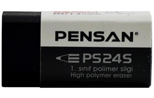 Pensan PS-24S Orta Boy Siyah Silgi